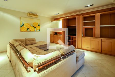 Sala de TV de casa de condomínio para alugar com 6 quartos, 1000m² em Colinas do Mosteiro de Itaici, Indaiatuba