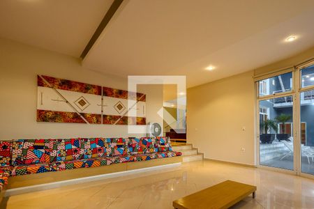 Sala da lareira de casa de condomínio para alugar com 6 quartos, 1000m² em Colinas do Mosteiro de Itaici, Indaiatuba
