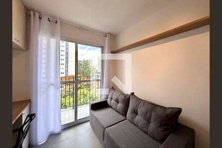 Sala de apartamento para alugar com 1 quarto, 27m² em Campo Belo, São Paulo