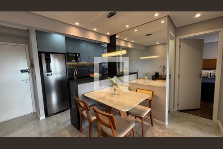 Sala - Sala de Jantar de apartamento à venda com 2 quartos, 55m² em Vila Tibiriçá, Santo André