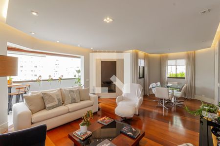 Sala de apartamento à venda com 3 quartos, 152m² em Indianópolis, São Paulo