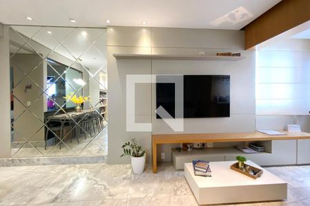 Sala de apartamento à venda com 2 quartos, 75m² em Belvedere, Belo Horizonte