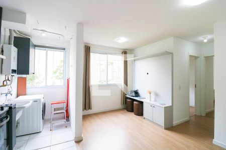 Sala / Cozinha de apartamento para alugar com 2 quartos, 43m² em Santo Amaro, São Paulo