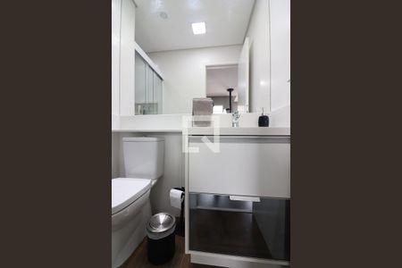 Banheiro Social de apartamento à venda com 1 quarto, 36m² em Rudge Ramos, São Bernardo do Campo