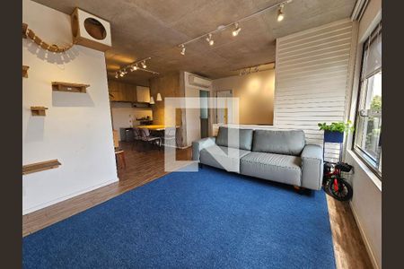 Sala de apartamento para alugar com 1 quarto, 70m² em Jardim das Acacias, São Paulo