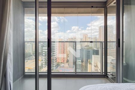 Varanda de kitnet/studio para alugar com 1 quarto, 25m² em Paraíso, São Paulo
