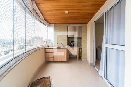 Varanda Gourmet de apartamento à venda com 3 quartos, 89m² em Casa Branca, Santo André