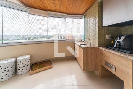 Varanda Gourmet de apartamento à venda com 3 quartos, 89m² em Casa Branca, Santo André