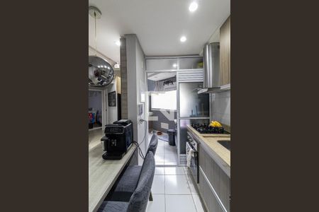Sala/Cozinha/Área de Serviço  de apartamento à venda com 2 quartos, 52m² em Chácara Cruzeiro do Sul, São Paulo