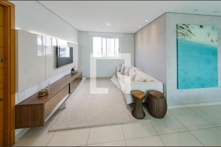 Sala de apartamento à venda com 4 quartos, 120m² em Sagrada Família, Belo Horizonte