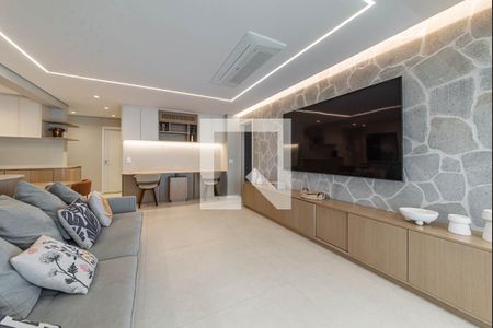 Sala de apartamento à venda com 3 quartos, 130m² em Brooklin, São Paulo
