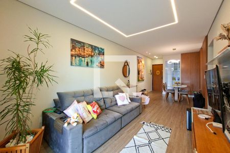 Sala de apartamento para alugar com 3 quartos, 135m² em Guilhermina, Praia Grande