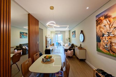 Sala de apartamento para alugar com 3 quartos, 135m² em Guilhermina, Praia Grande