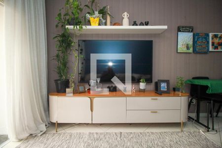 Sala de apartamento para alugar com 1 quarto, 56m² em Jardim, Santo André