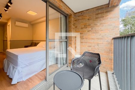 Varanda de kitnet/studio para alugar com 1 quarto, 24m² em Chácara Klabin, São Paulo