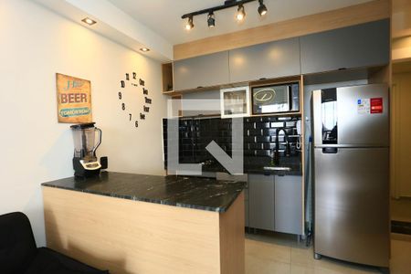 cozinha de apartamento para alugar com 2 quartos, 40m² em Cidade Jardim, São Paulo