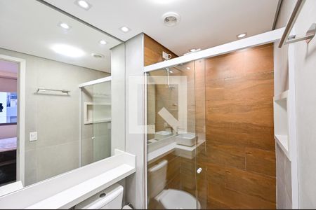 Banheiro Social de apartamento para alugar com 1 quarto, 25m² em Vila Clementino, São Paulo