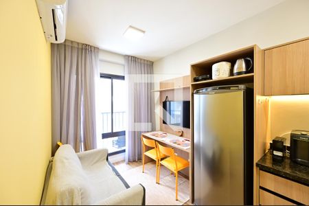 Sala de apartamento para alugar com 1 quarto, 30m² em Mirandópolis, São Paulo