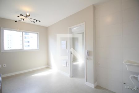 Sala/Cozinha de apartamento para alugar com 1 quarto, 27m² em Vila Andrade, São Paulo