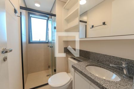 Banheiro de kitnet/studio à venda com 1 quarto, 26m² em Consolação, São Paulo