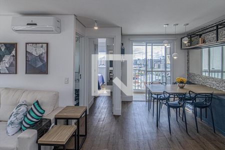 sala_2 de apartamento à venda com 1 quarto, 48m² em Vila Gumercindo, São Paulo