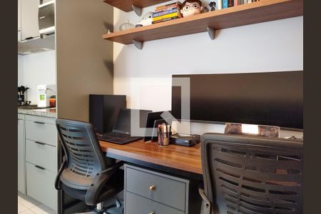 Sala com cozinha  de apartamento à venda com 1 quarto, 25m² em Tatuapé, São Paulo