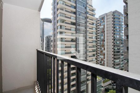 Varanda e Vista de kitnet/studio para alugar com 1 quarto, 25m² em Pinheiros, São Paulo