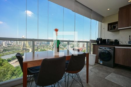 Varanda de apartamento à venda com 1 quarto, 35m² em Real Parque, São Paulo