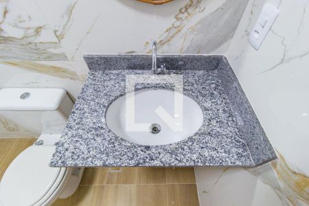 Detalhe - Banheiro de casa para alugar com 1 quarto, 40m² em Jardim Analia Franco, São Paulo