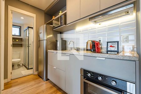 Sala/Cozinha de apartamento para alugar com 1 quarto, 29m² em Jardim Paulista, São Paulo
