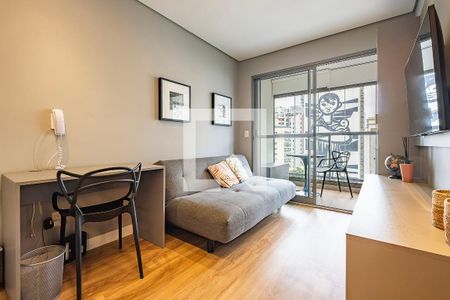 Sala/Cozinha de apartamento para alugar com 1 quarto, 29m² em Jardim Paulista, São Paulo