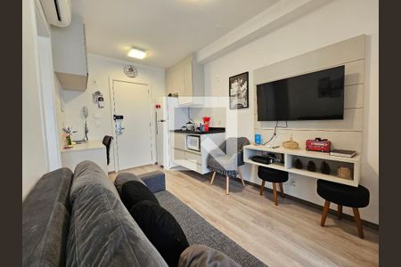 Sala/Cozinha de apartamento para alugar com 1 quarto, 34m² em Brooklin, São Paulo
