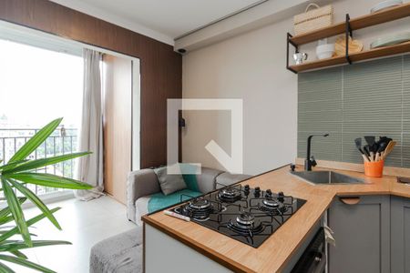 Sala/ Cozinha de apartamento à venda com 2 quartos, 36m² em Vila Cruzeiro, São Paulo