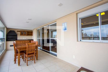 Varanda gourmet de apartamento à venda com 3 quartos, 165m² em Jardim, Santo André