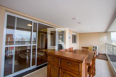 Varanda gourmet de apartamento à venda com 3 quartos, 165m² em Jardim, Santo André