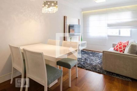 Sala de Estar e Jantar de apartamento para alugar com 1 quarto, 48m² em Cerqueira César, São Paulo