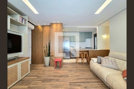 Sala de apartamento à venda com 2 quartos, 74m² em Indianópolis, São Paulo