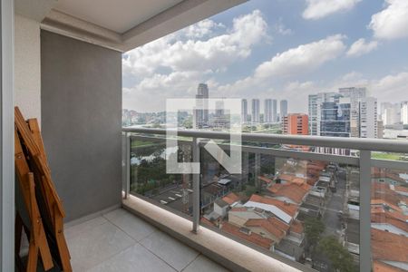 Varanda de kitnet/studio para alugar com 1 quarto, 44m² em Santo Amaro, São Paulo