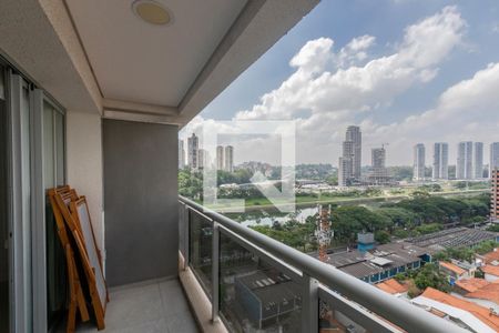 Varanda de kitnet/studio para alugar com 1 quarto, 44m² em Santo Amaro, São Paulo