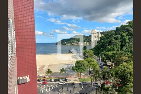 Vista da Sala de apartamento para alugar com 1 quarto, 62m² em Centro, São Vicente