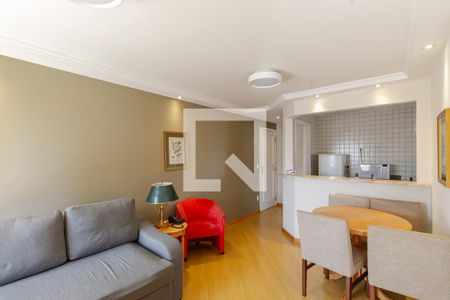 Sala de apartamento para alugar com 2 quartos, 56m² em Indianópolis, São Paulo