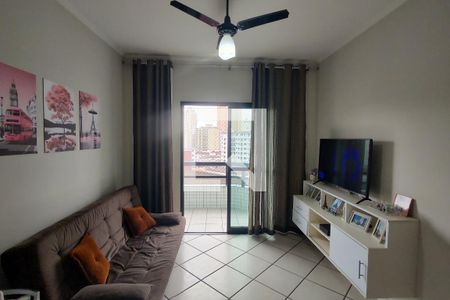 Sala de apartamento para alugar com 2 quartos, 91m² em Guilhermina, Praia Grande