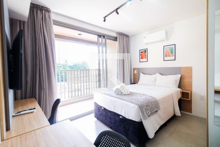 Sala/Quarto/Cozinha de kitnet/studio para alugar com 1 quarto, 25m² em Vila Regente Feijó, São Paulo