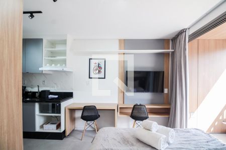 Sala/Quarto/Cozinha de kitnet/studio para alugar com 1 quarto, 25m² em Vila Regente Feijó, São Paulo