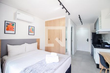 Sala/Quarto/Cozinha de kitnet/studio para alugar com 1 quarto, 25m² em Vila Regente Feijó, São Paulo