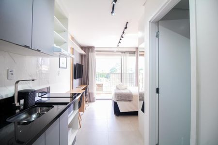 Sala/Quarto/Cozinha de kitnet/studio para alugar com 1 quarto, 25m² em Vila Regente Feijó, São Paulo