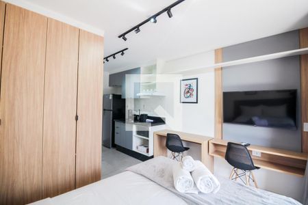 Sala/Quarto/Cozinha de kitnet/studio para alugar com 1 quarto, 25m² em Vila Regente Feijó, São Paulo
