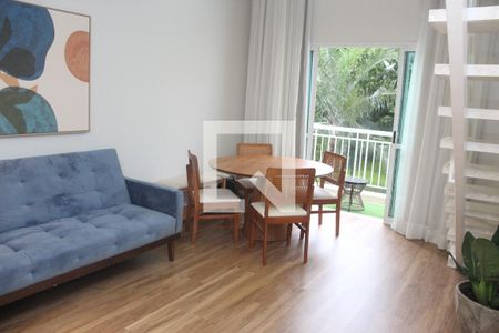 Sala/cozinha de apartamento para alugar com 1 quarto, 62m² em Jardim Goiás, Goiânia