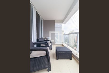 Sala - Varanda de apartamento à venda com 1 quarto, 47m² em Brooklin, São Paulo