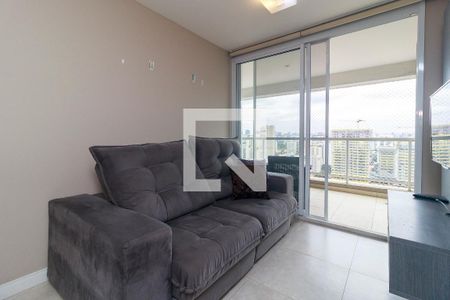 Sala de apartamento à venda com 1 quarto, 47m² em Brooklin, São Paulo